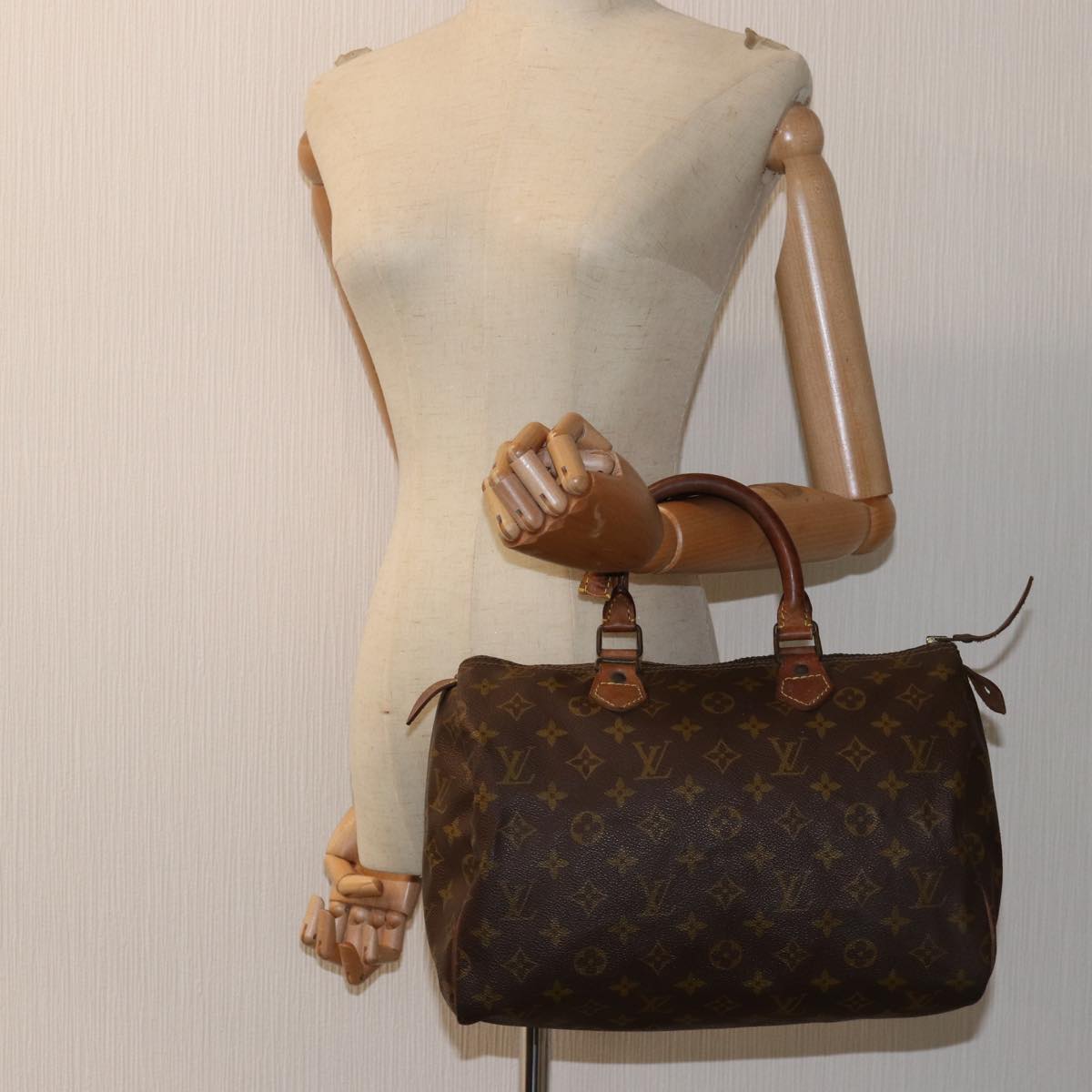 LOUIS VUITTON Monogram Speedy 30 Hand Bag Vintage M41526 LV Auth 72869