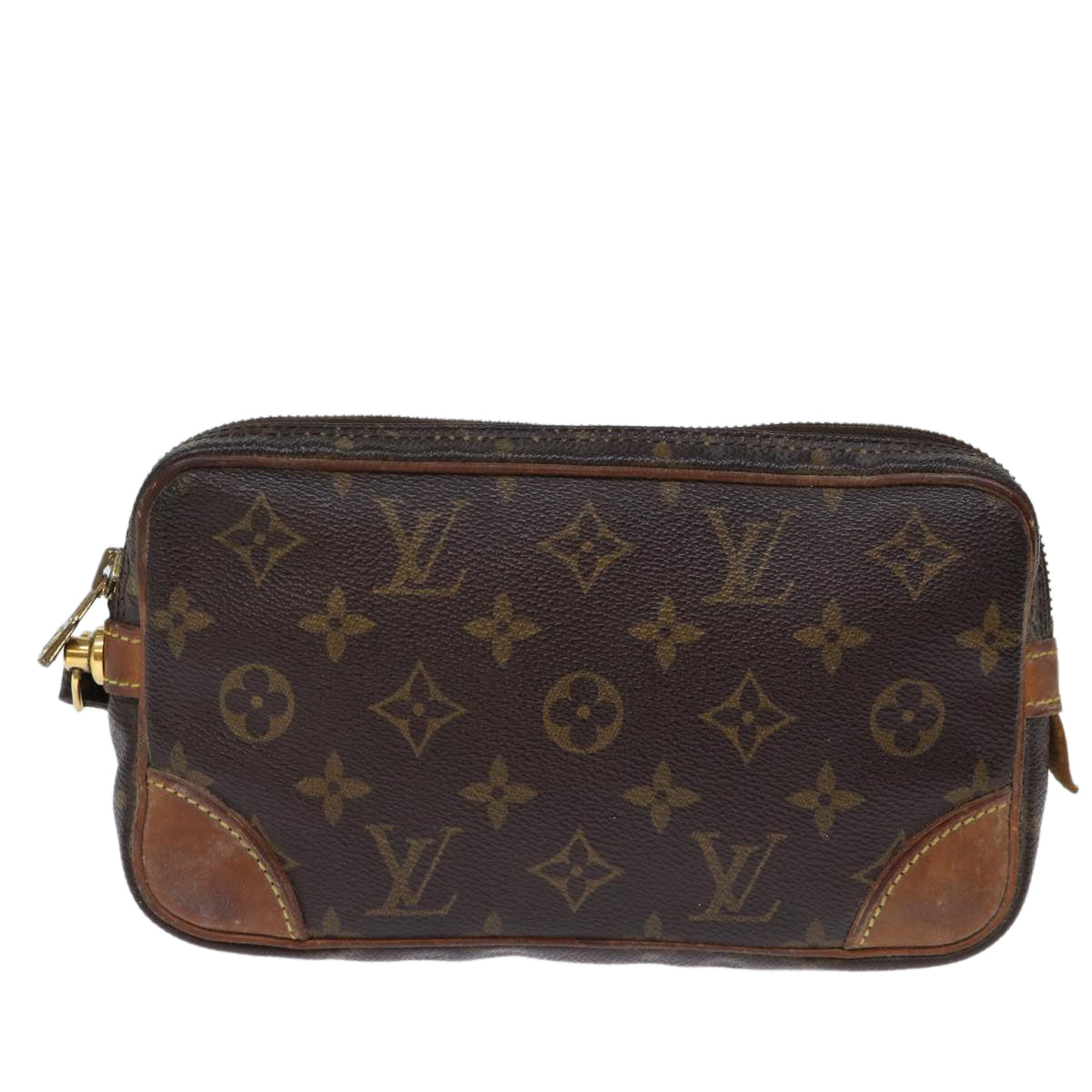 LOUIS VUITTON Monogram Marly Dragonne PM Clutch Bag M51827 LV Auth 72881