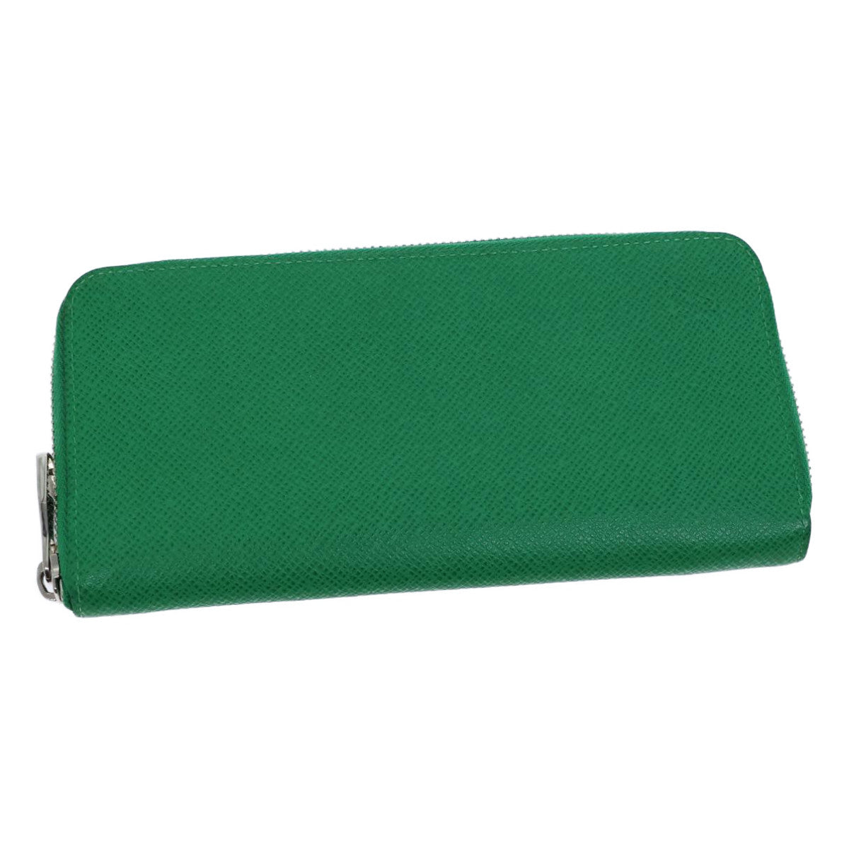 LOUIS VUITTON Taiga Zippy Wallet Vertical Long Wallet Green M32835 LV Auth 72914