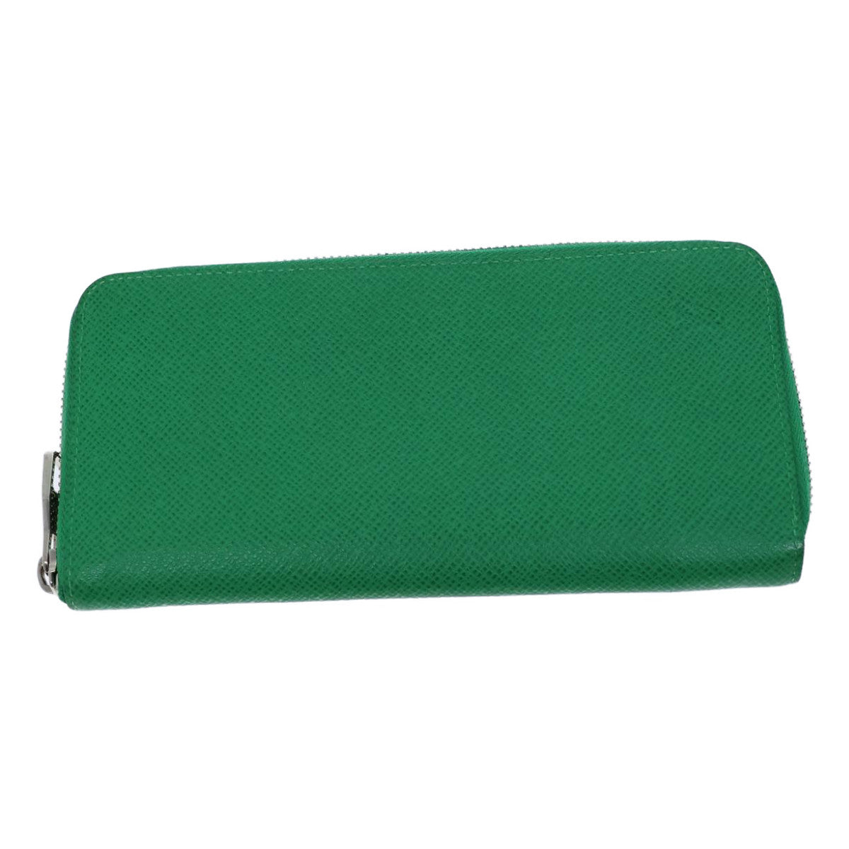 LOUIS VUITTON Taiga Zippy Wallet Vertical Long Wallet Green M32835 LV Auth 72914