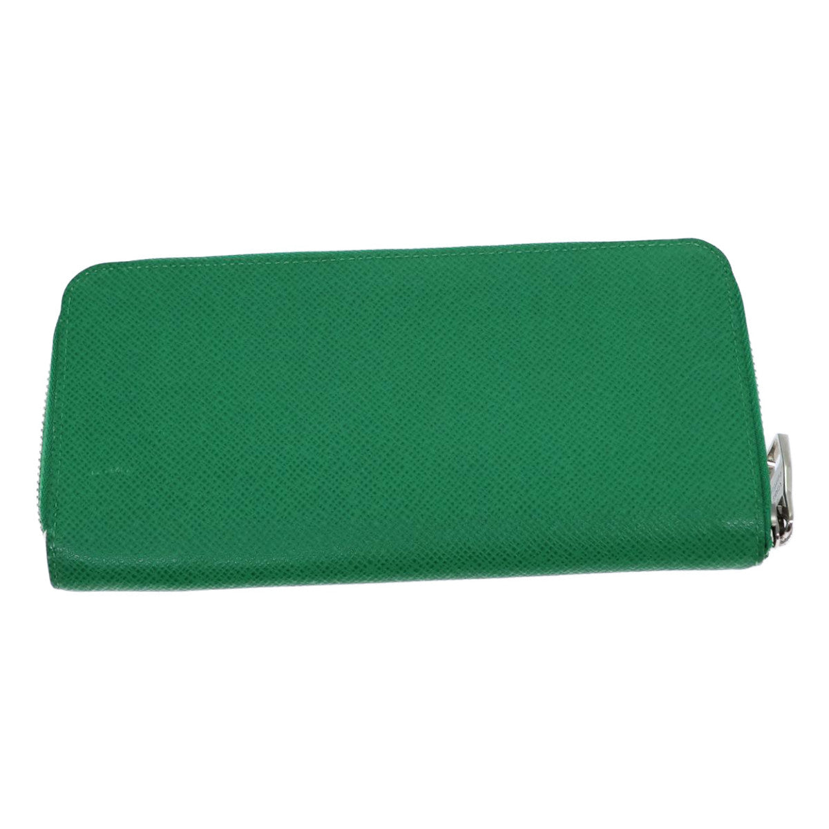 LOUIS VUITTON Taiga Zippy Wallet Vertical Long Wallet Green M32835 LV Auth 72914