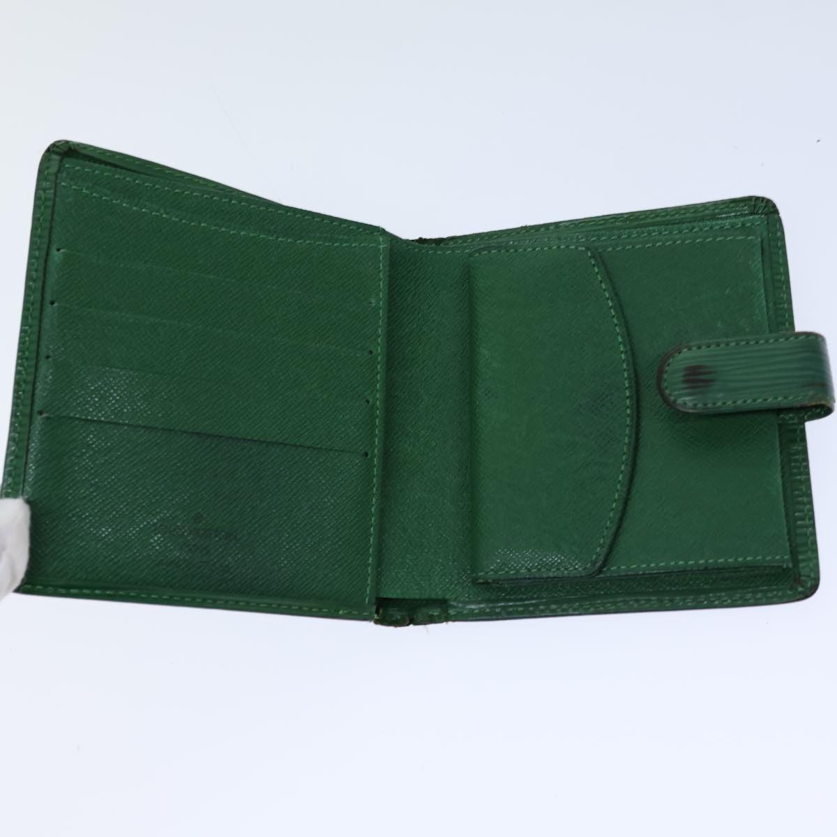 LOUIS VUITTON Epi Wallet Green LV Auth 72940