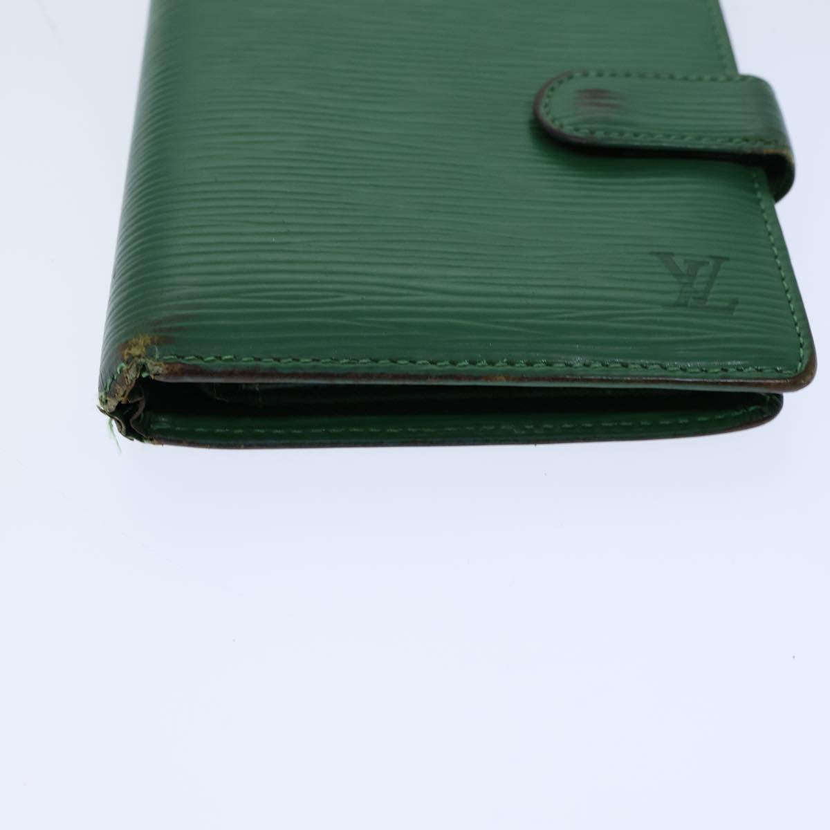 LOUIS VUITTON Epi Wallet Green LV Auth 72940