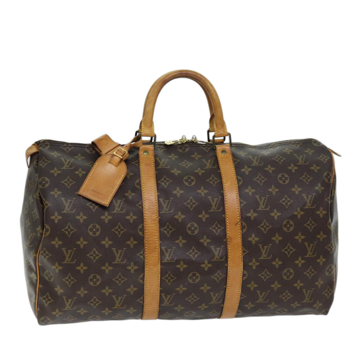 LOUIS VUITTON Monogram Keepall 50 Boston Bag M41426 LV Auth 72978