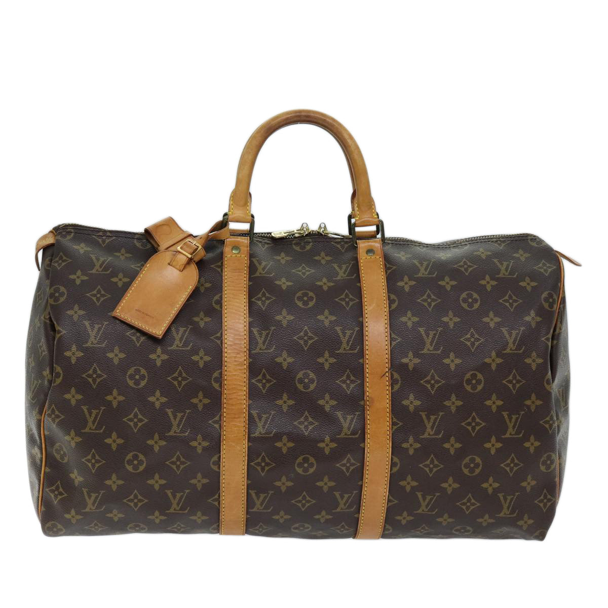 LOUIS VUITTON Monogram Keepall 50 Boston Bag M41426 LV Auth 72978