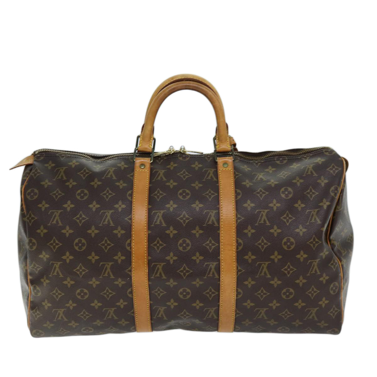 LOUIS VUITTON Monogram Keepall 50 Boston Bag M41426 LV Auth 72978