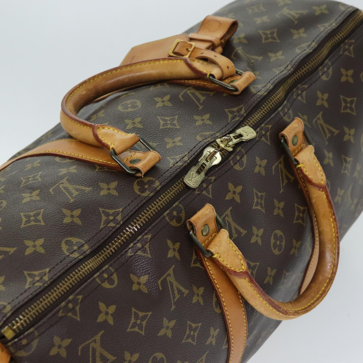 LOUIS VUITTON Monogram Keepall 50 Boston Bag M41426 LV Auth 72978