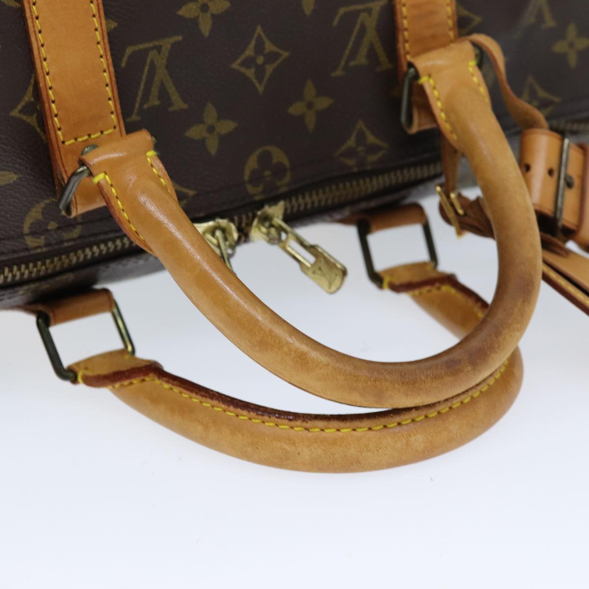 LOUIS VUITTON Monogram Keepall 50 Boston Bag M41426 LV Auth 72978