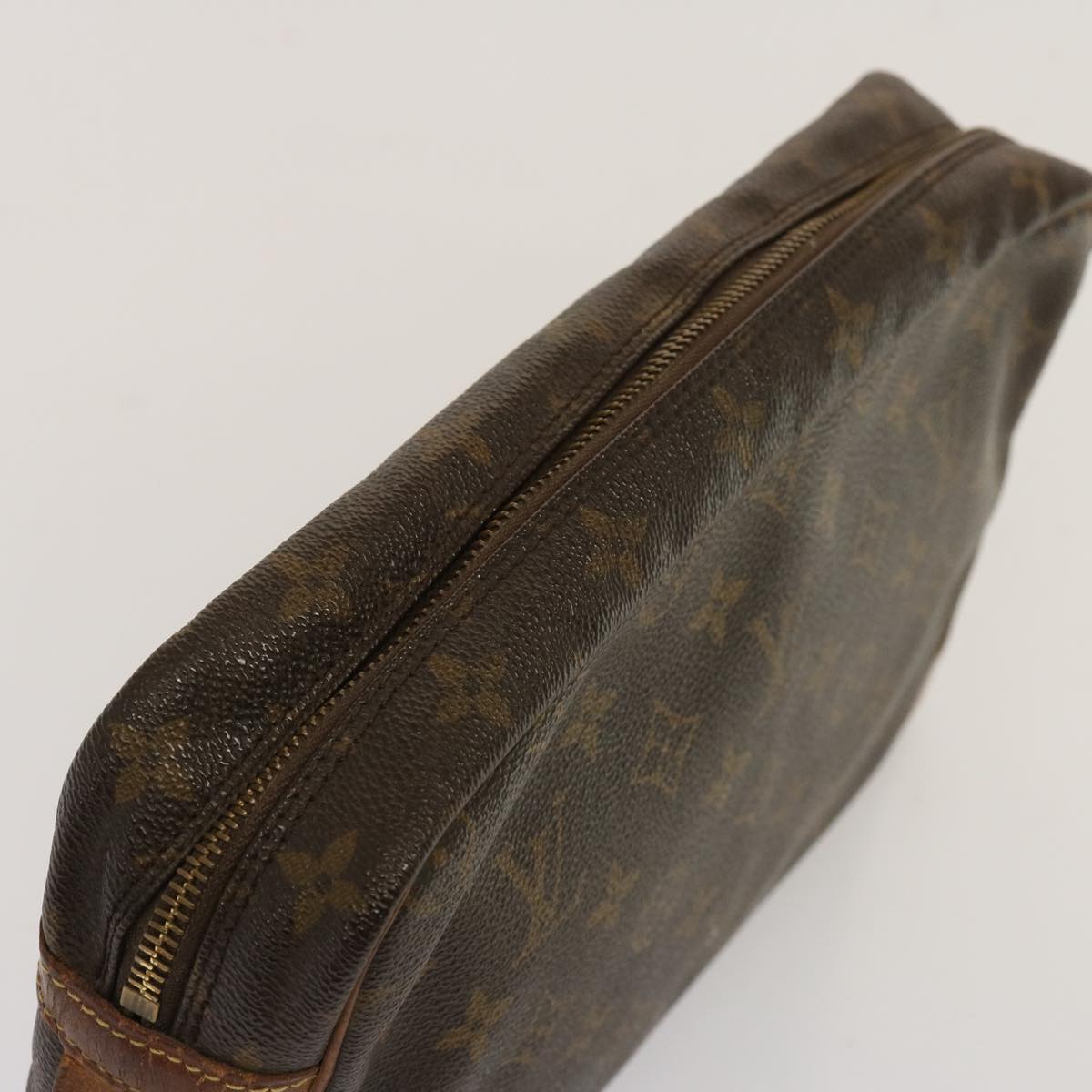 LOUIS VUITTON Monogram Compiegne 28 Clutch Bag M51845 LV Auth 73002