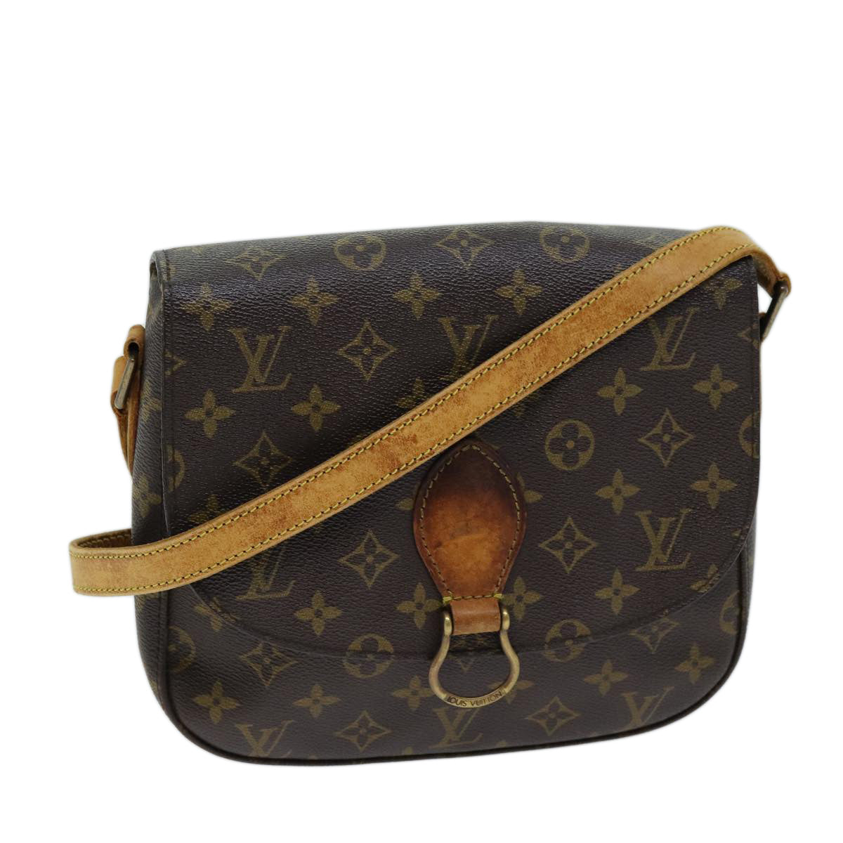 LOUIS VUITTON Monogram Saint Cloud GM Shoulder Bag M51242 LV Auth 73005