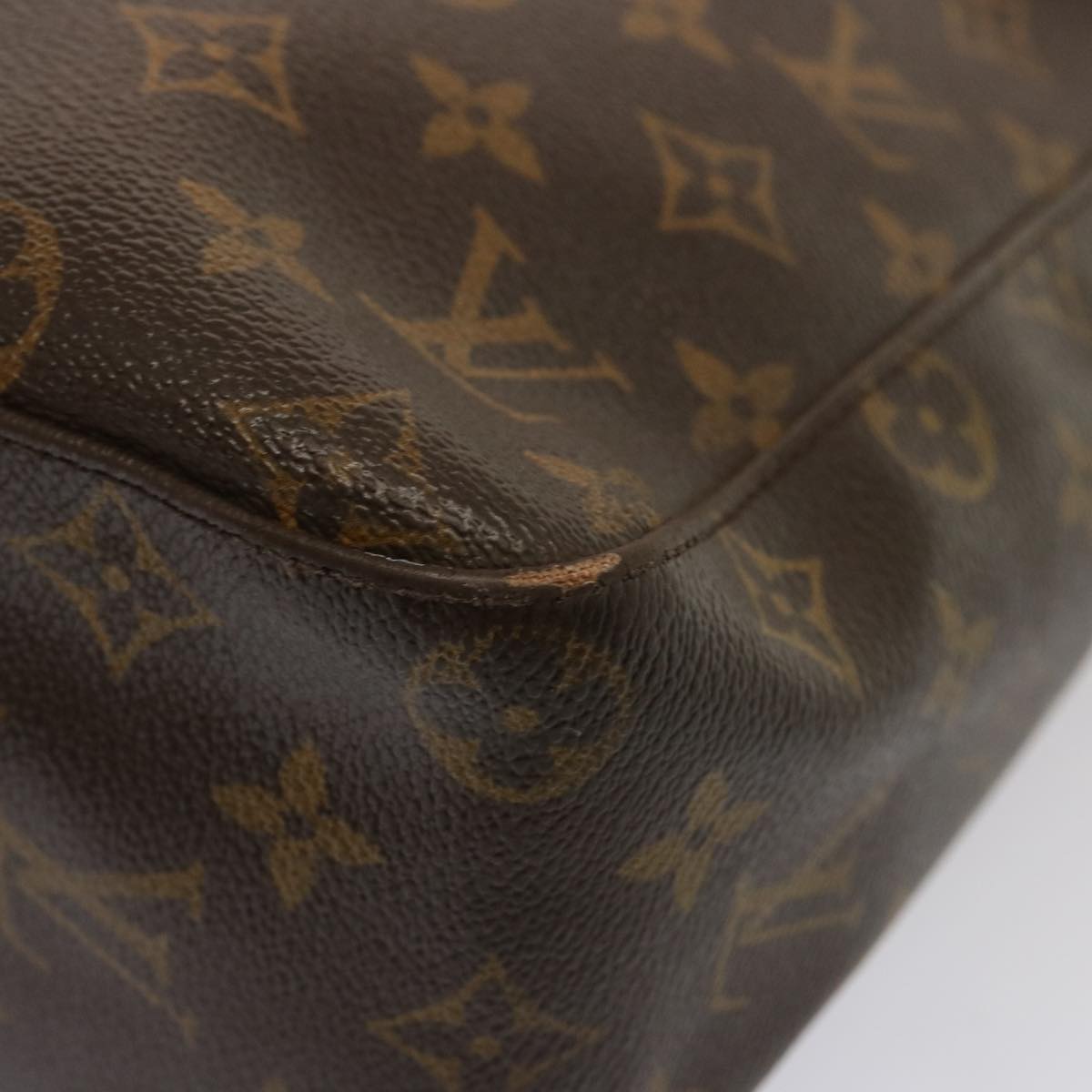 LOUIS VUITTON Monogram Looping GM Shoulder Bag M51145 LV Auth 73042