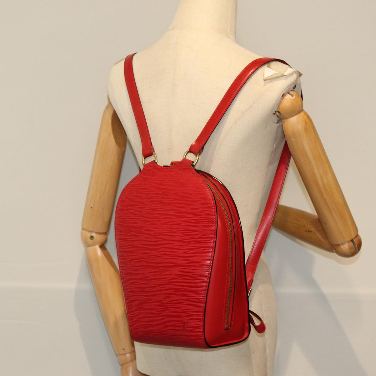 LOUIS VUITTON Epi Mabillon Backpack Castilian Red M52237 LV Auth 73050