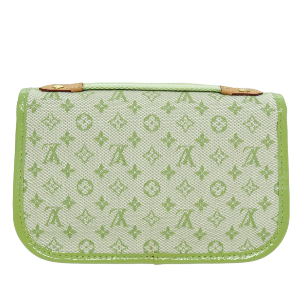 LOUIS VUITTON Monogram Mini Trousse Marie Kate Pouch Green M92935 Auth 73086SAV