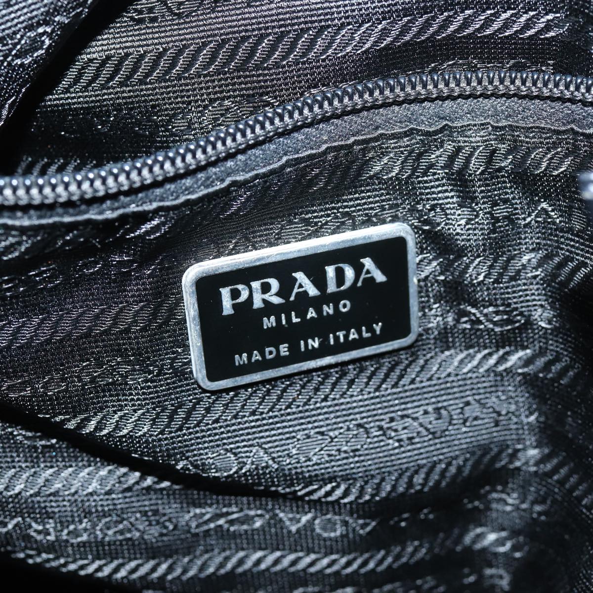 PRADA Backpack Nylon Khaki Auth 73101