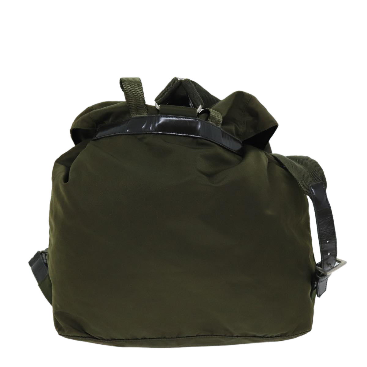 PRADA Backpack Nylon Khaki Auth 73101