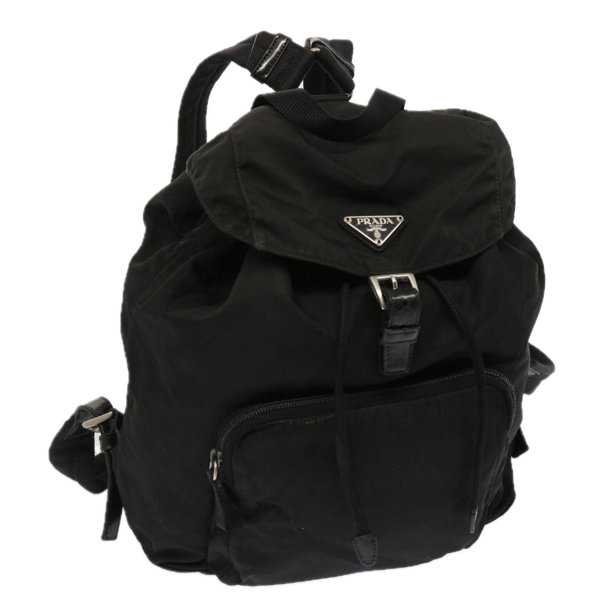 PRADA Backpack Nylon Black Auth 73102