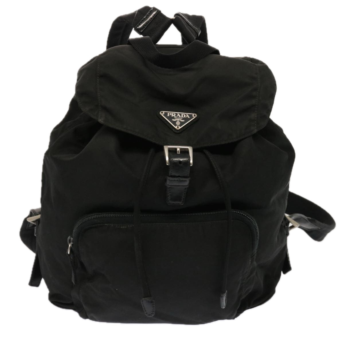 PRADA Backpack Nylon Black Auth 73102