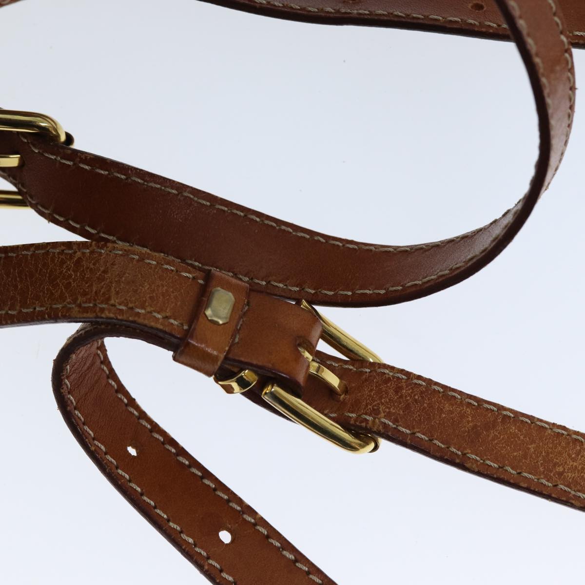 CELINE Macadam Canvas Backpack PVC Brown Auth 73130