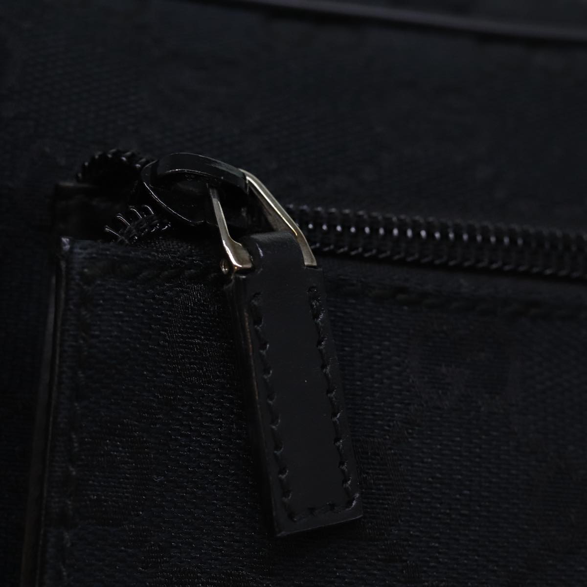 GUCCI GG Canvas Clutch Bag Black 018 1616 Auth 73233