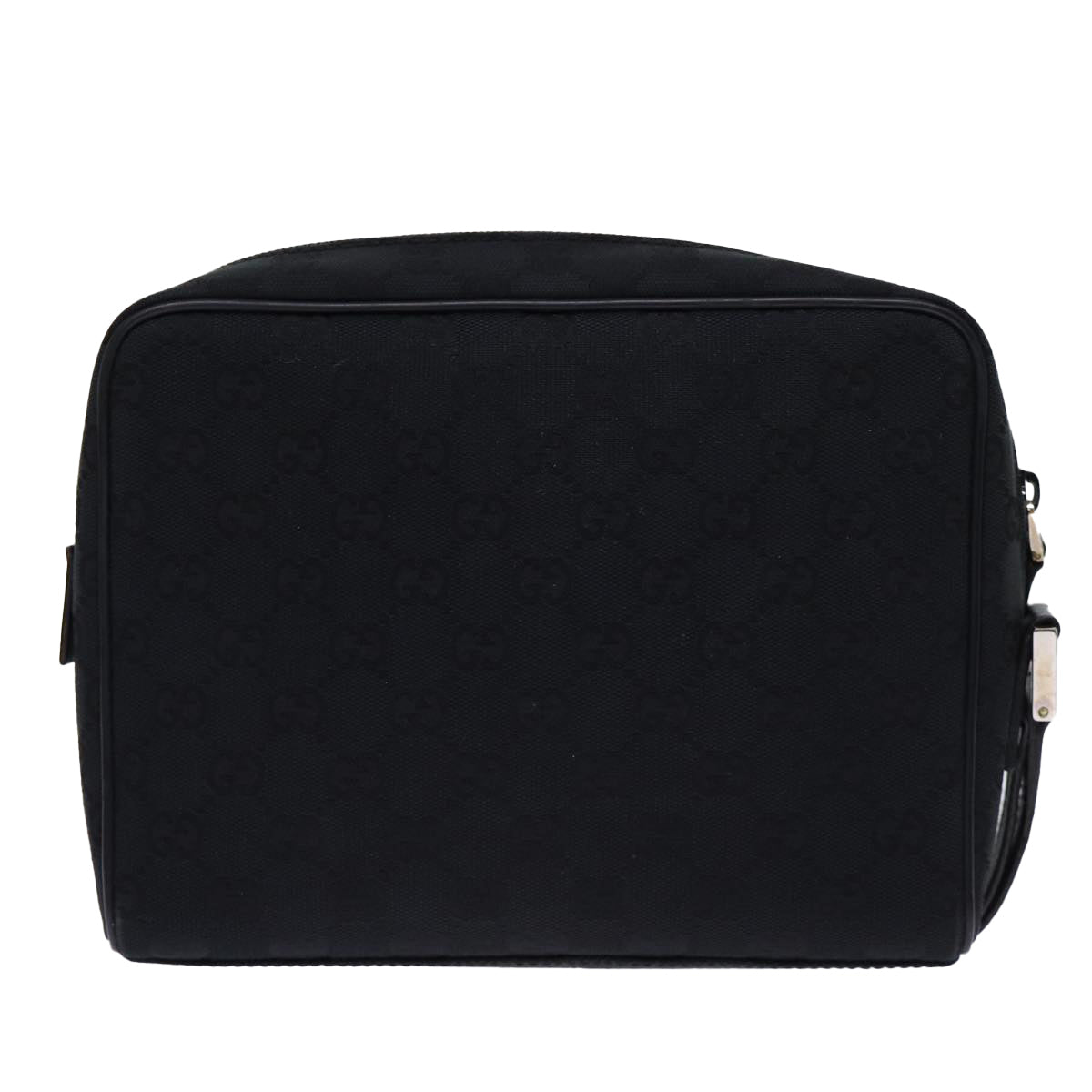 GUCCI GG Canvas Clutch Bag Black 018 1616 Auth 73233