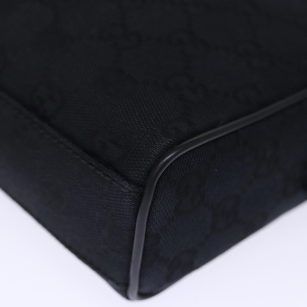 GUCCI GG Canvas Clutch Bag Black 018 1616 Auth 73233