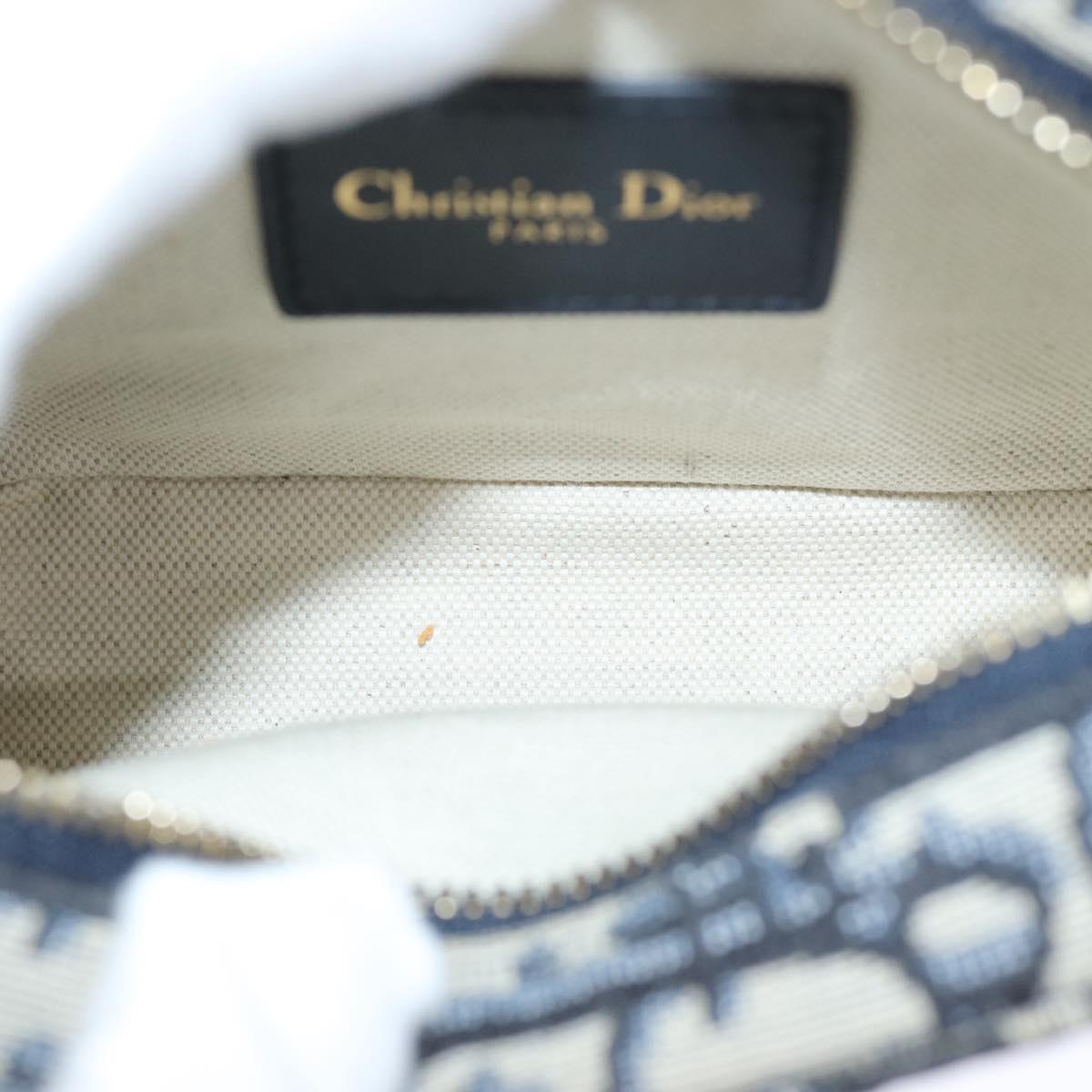 Christian Dior Trotter Canvas Waist bag Navy Auth 73251AV
