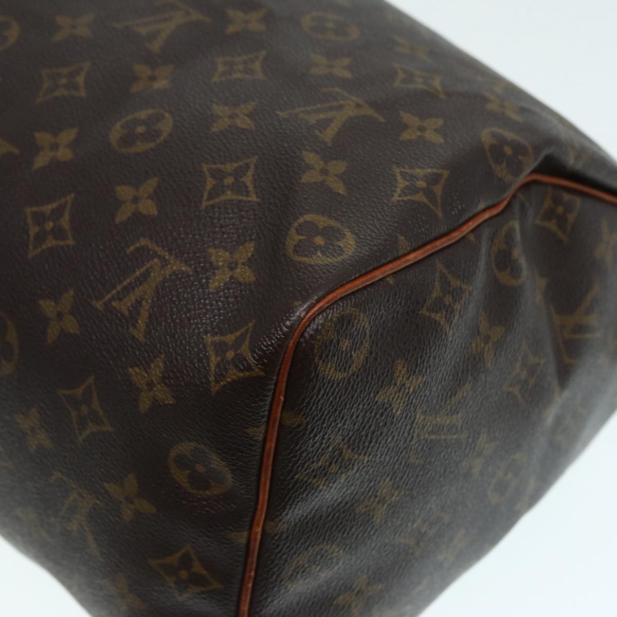 LOUIS VUITTON Monogram Speedy 35 Hand Bag M41524 LV Auth 73321