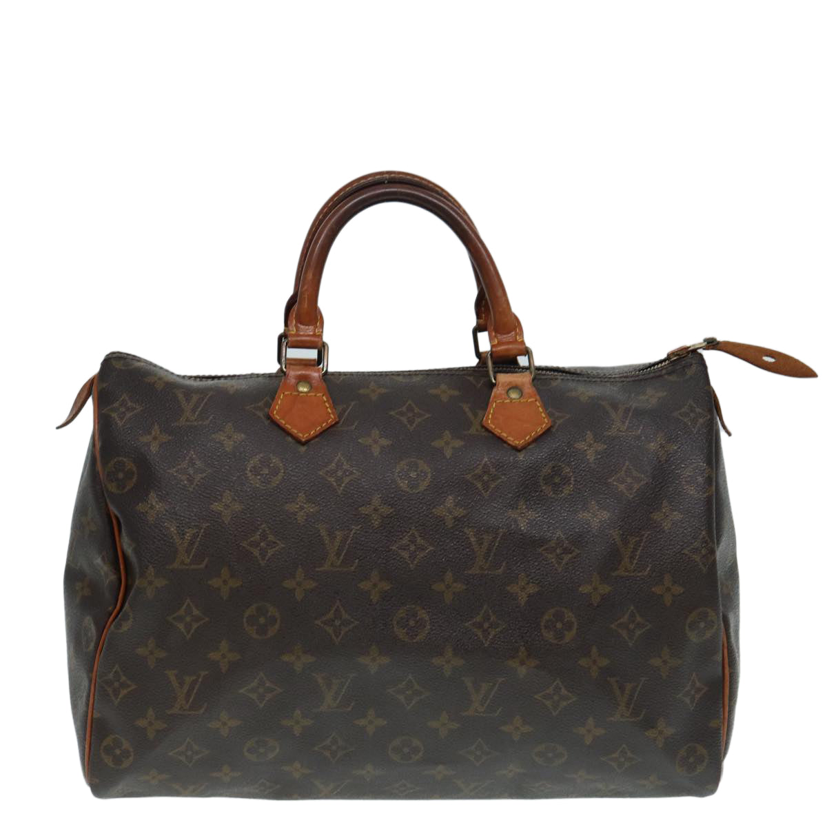 LOUIS VUITTON Monogram Speedy 35 Hand Bag M41524 LV Auth 73321