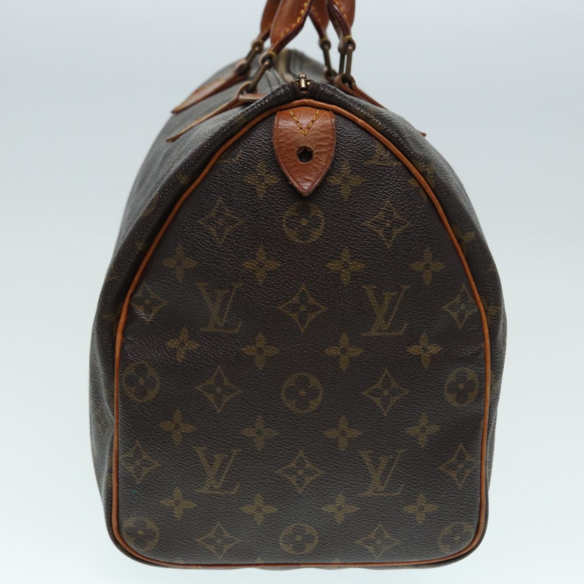 LOUIS VUITTON Monogram Speedy 35 Hand Bag M41524 LV Auth 73321