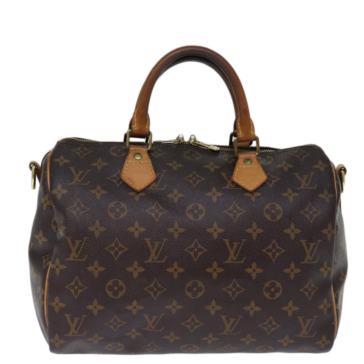 LOUIS VUITTON Monogram Speedy Bandouliere 30 Hand Bag 2way M41112 LV Auth 73409