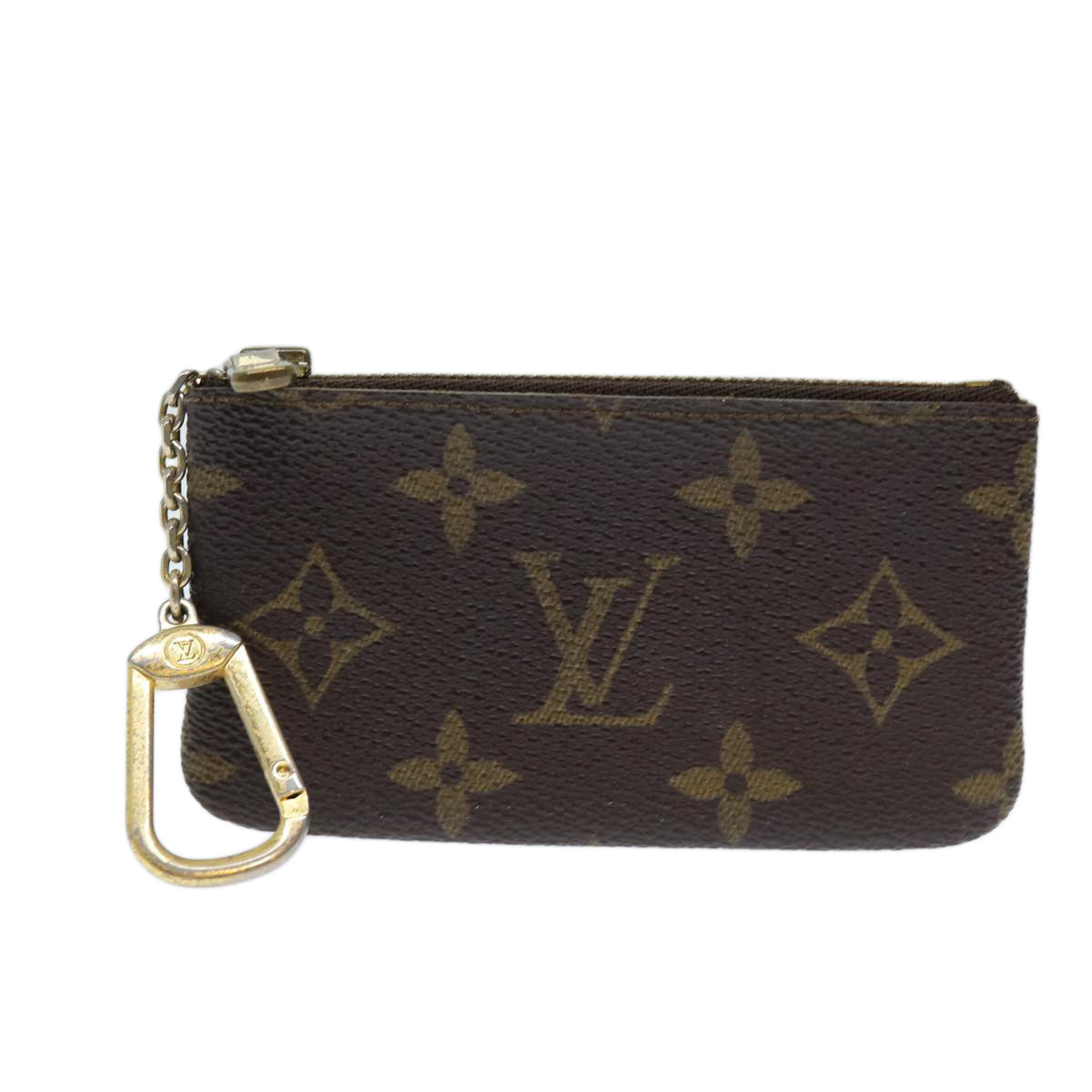 LOUIS VUITTON Monogram Pochette Cles Coin Purse M62650 LV Auth 73426