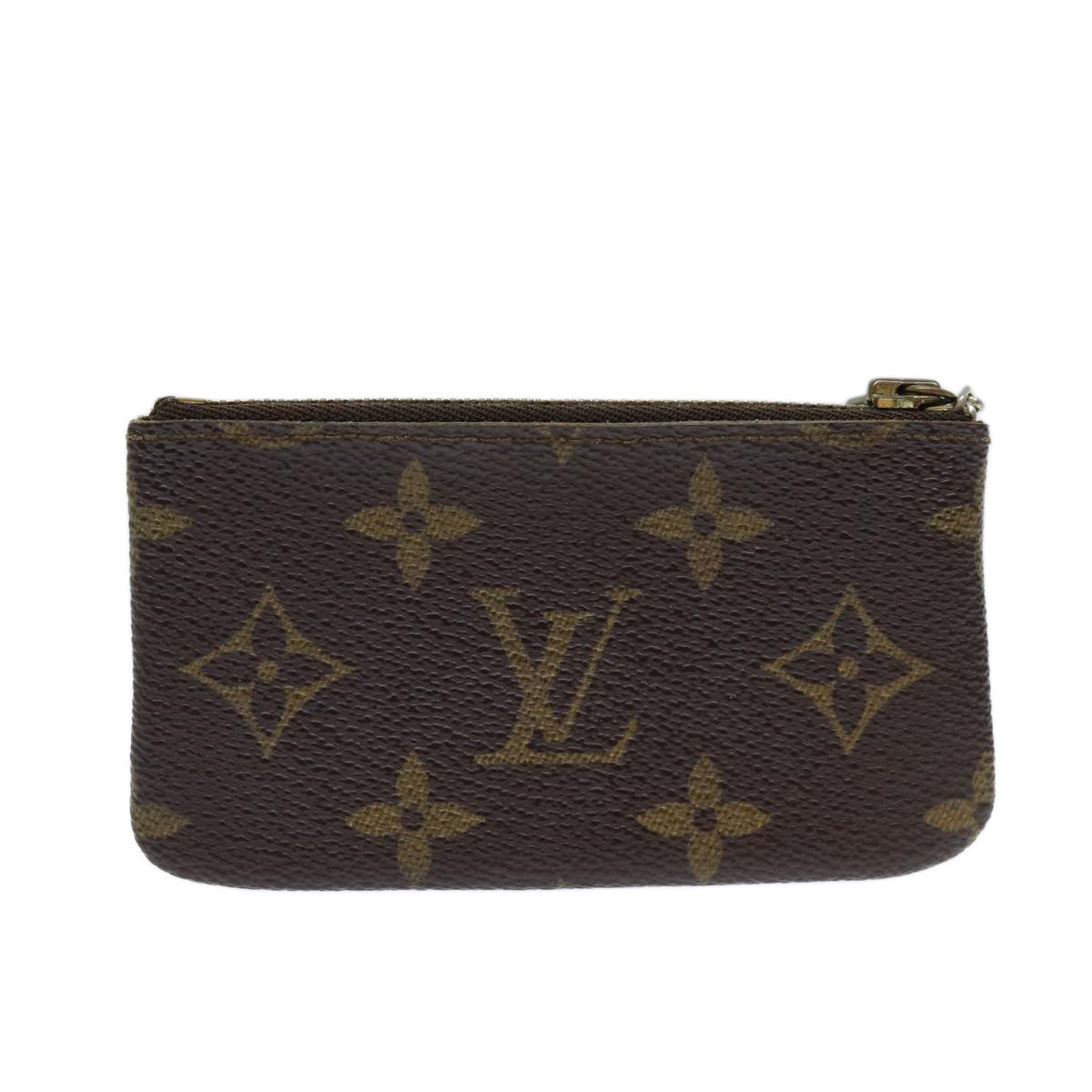 LOUIS VUITTON Monogram Pochette Cles Coin Purse M62650 LV Auth 73426