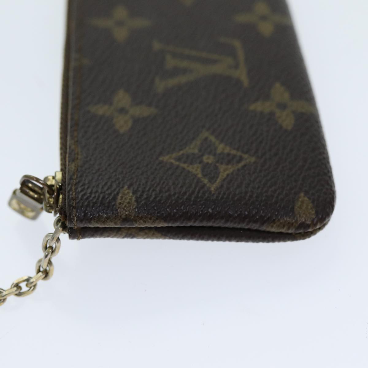 LOUIS VUITTON Monogram Pochette Cles Coin Purse M62650 LV Auth 73426