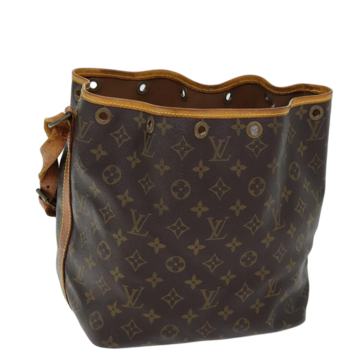 LOUIS VUITTON Monogram Petit Noe Shoulder Bag M42226 LV Auth 73435