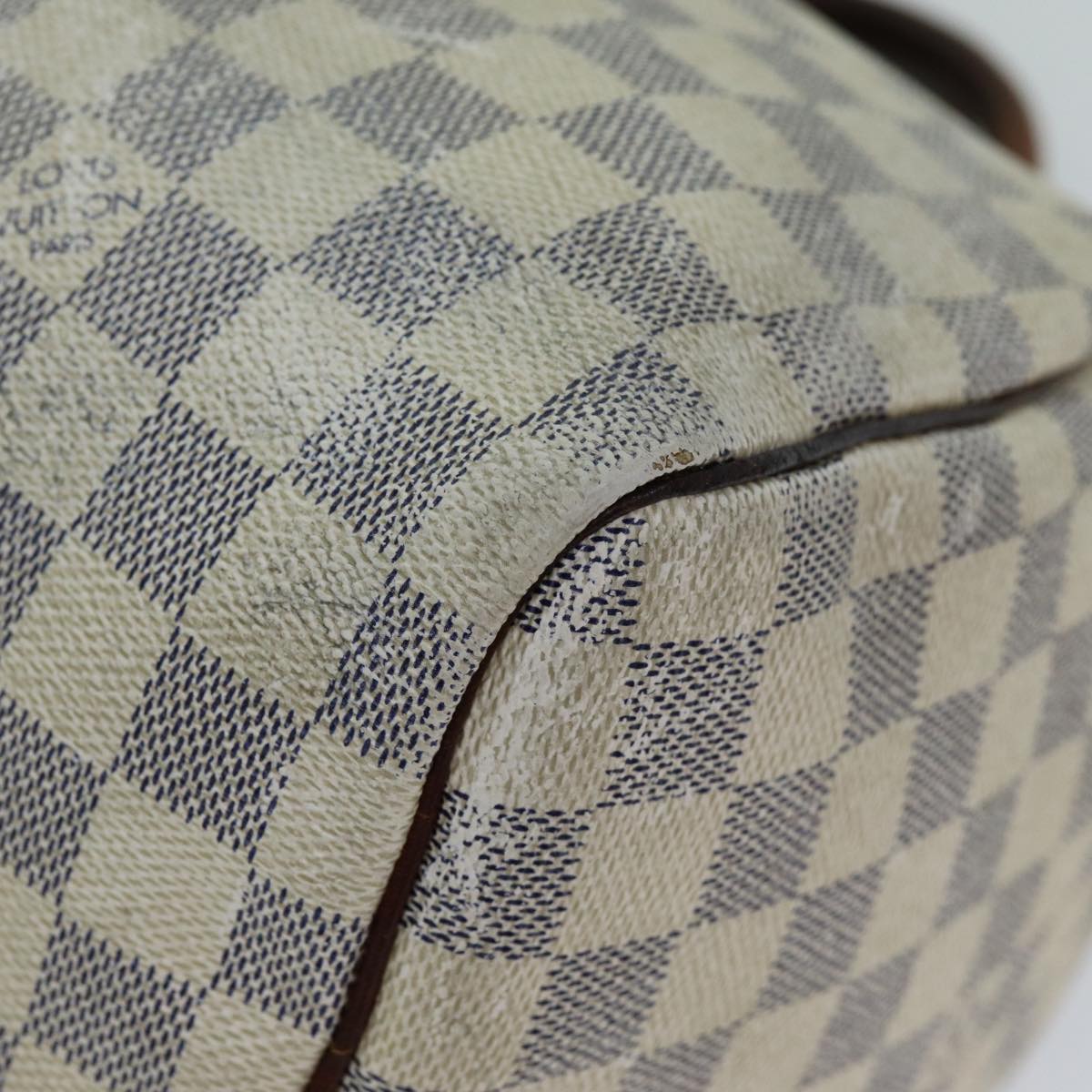 LOUIS VUITTON Damier Azur Speedy 30 Hand Bag N41533 LV Auth 73440