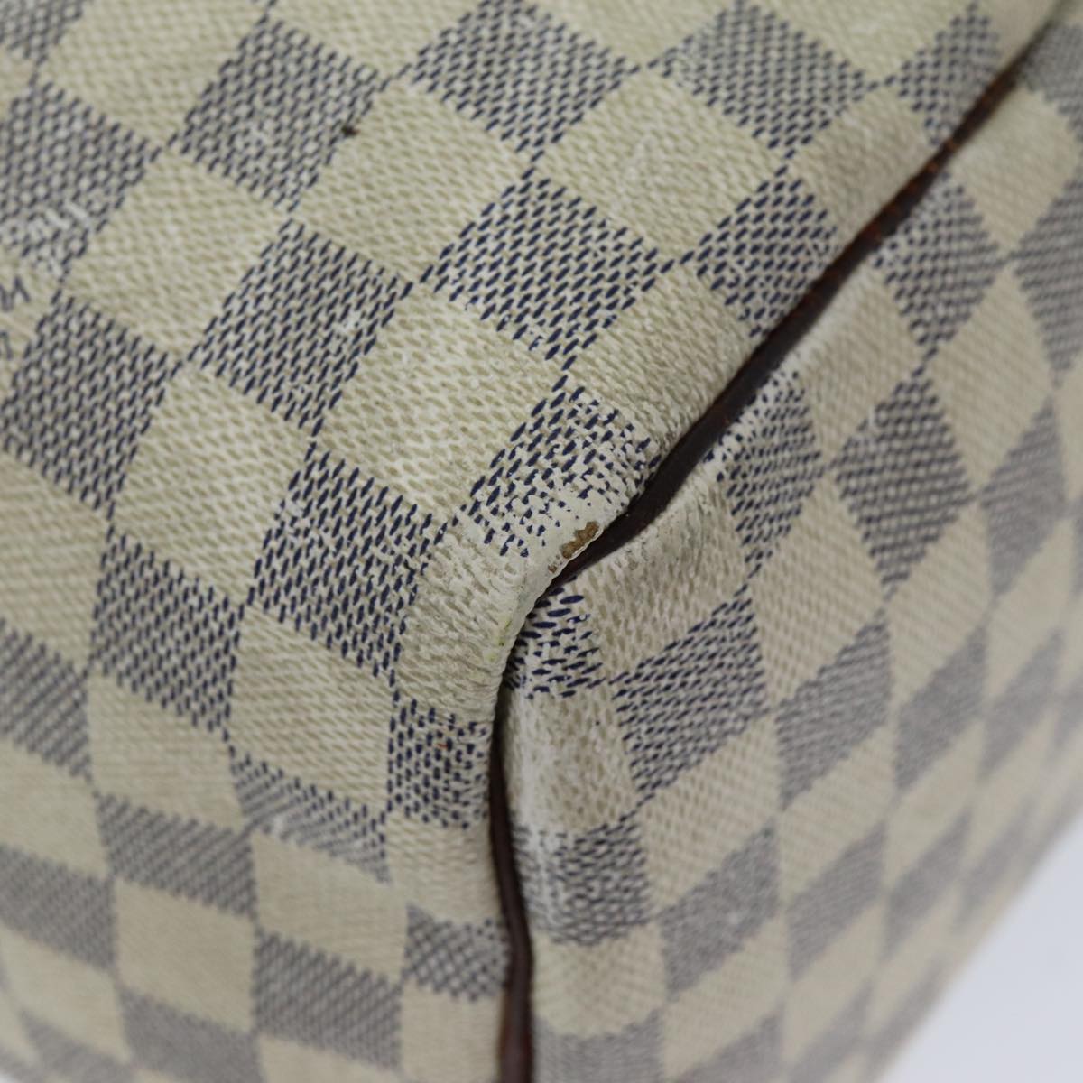 LOUIS VUITTON Damier Azur Speedy 30 Hand Bag N41533 LV Auth 73440