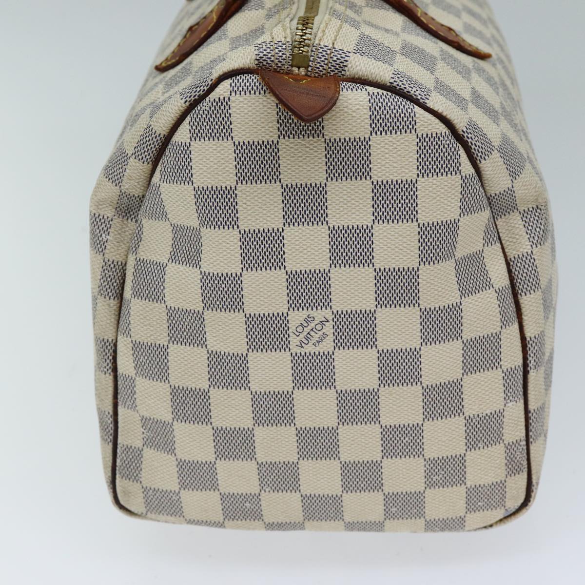 LOUIS VUITTON Damier Azur Speedy 30 Hand Bag N41533 LV Auth 73440