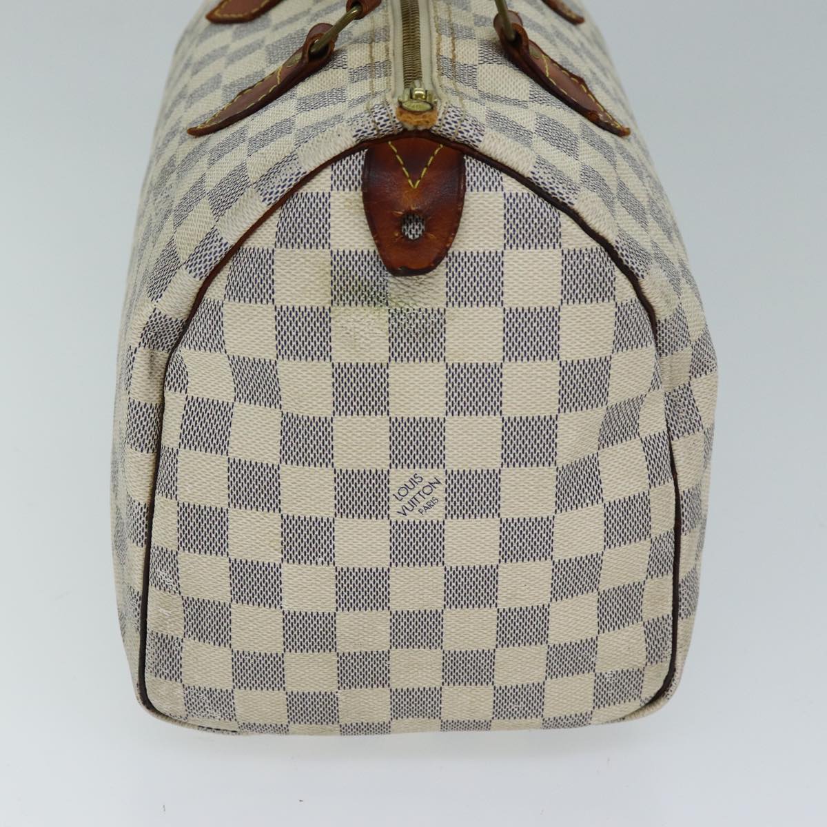 LOUIS VUITTON Damier Azur Speedy 30 Hand Bag N41533 LV Auth 73440