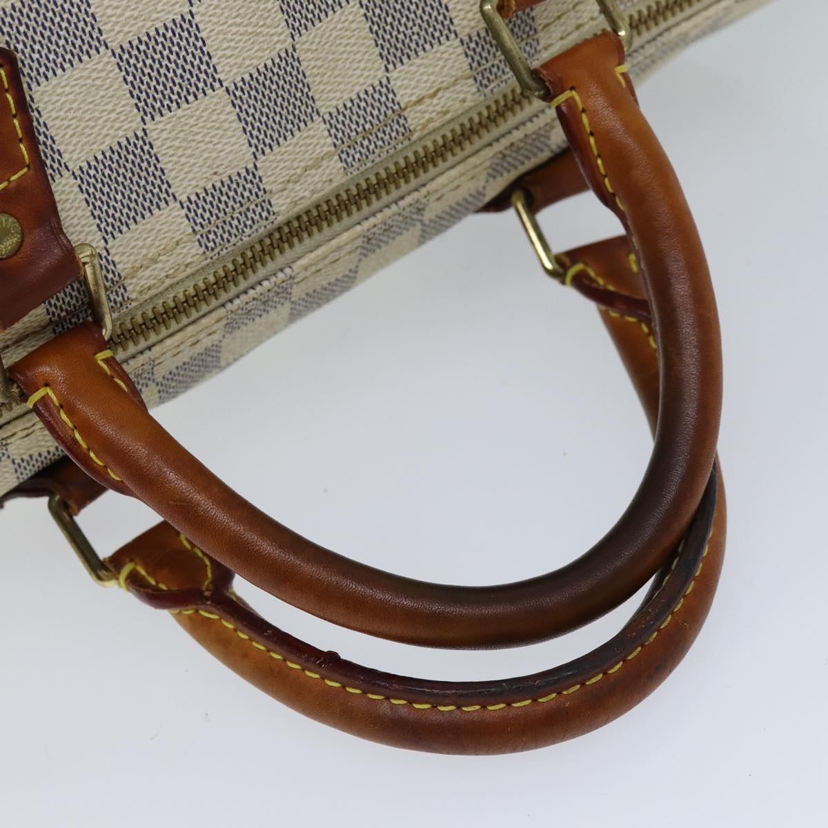 LOUIS VUITTON Damier Azur Speedy 30 Hand Bag N41533 LV Auth 73440