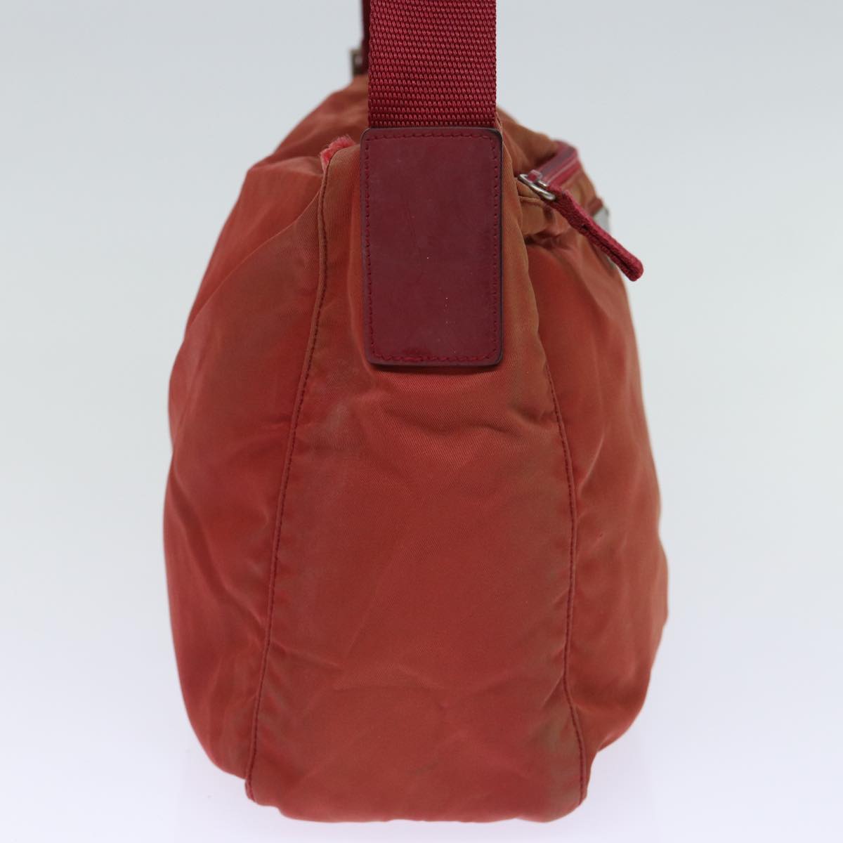 PRADA Shoulder Bag Nylon Red Auth 73454