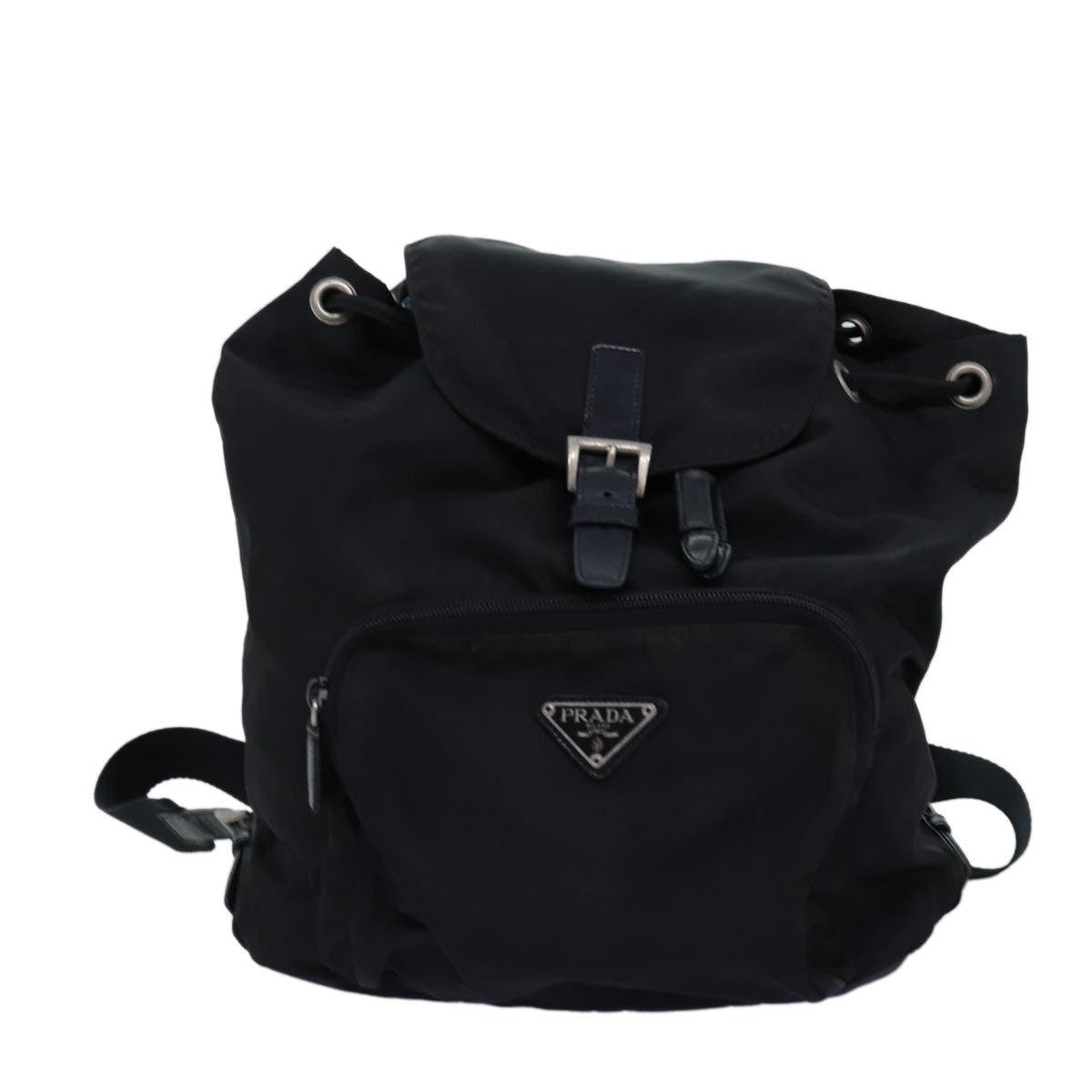 PRADA Backpack Nylon Black Auth 73456