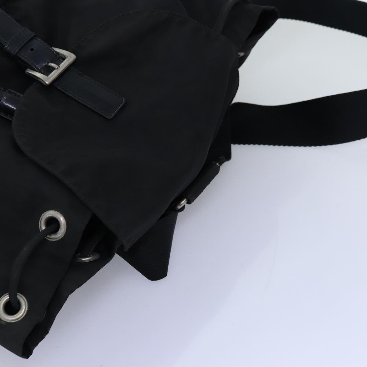 PRADA Backpack Nylon Black Auth 73456