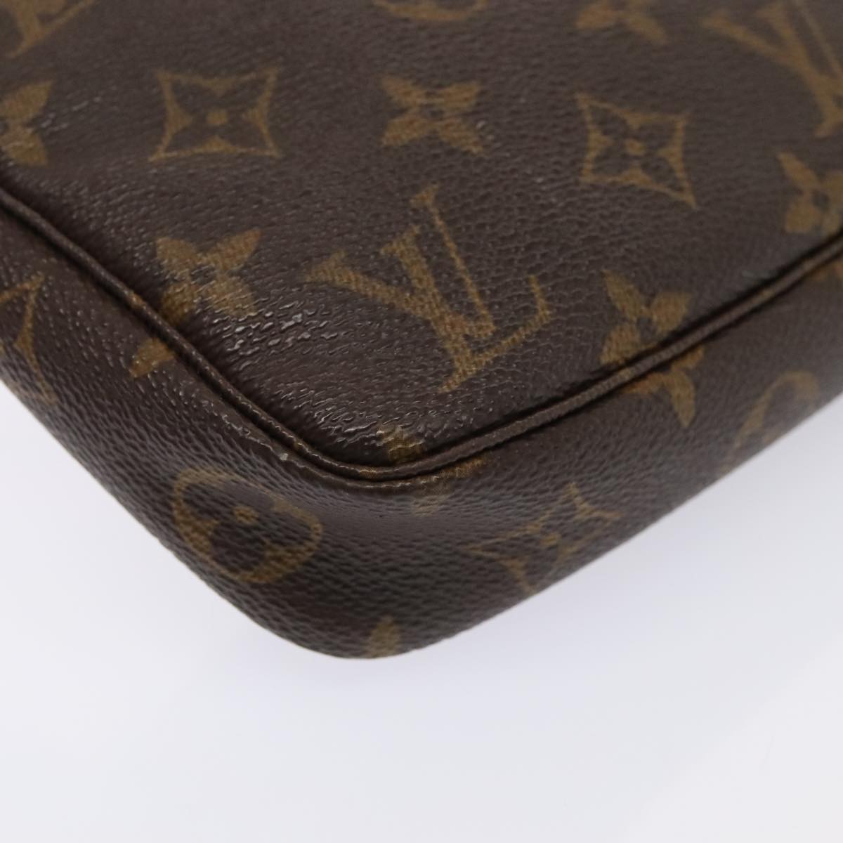 LOUIS VUITTON Monogram Pochette Accessoires Pouch M51980 LV Auth 73500