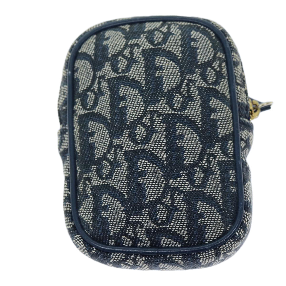 Christian Dior Trotter Canvas Pouch Navy Auth 73648