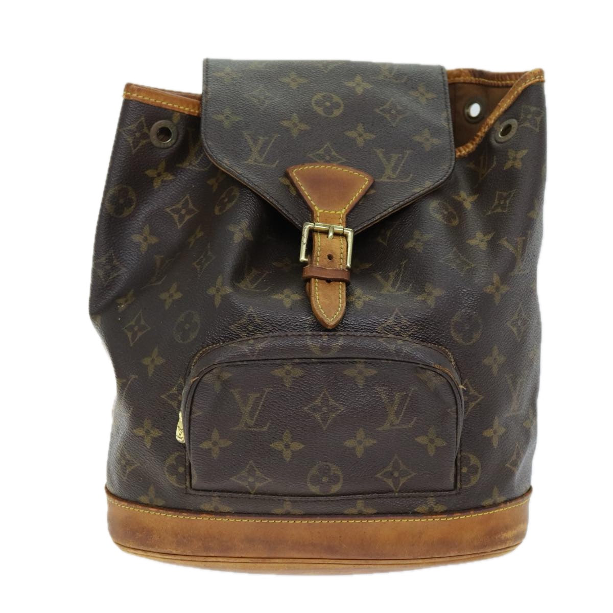 LOUIS VUITTON Monogram Montsouris MM Backpack M51136 LV Auth 73702