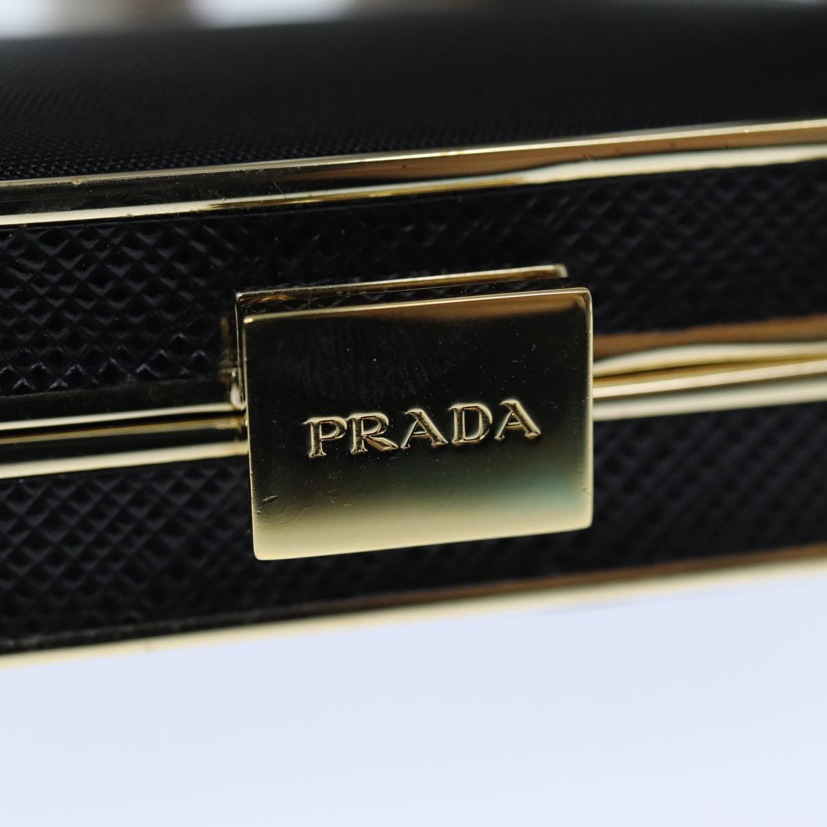 PRADA Shoulder Pouch Nylon Black Auth 73746SAV