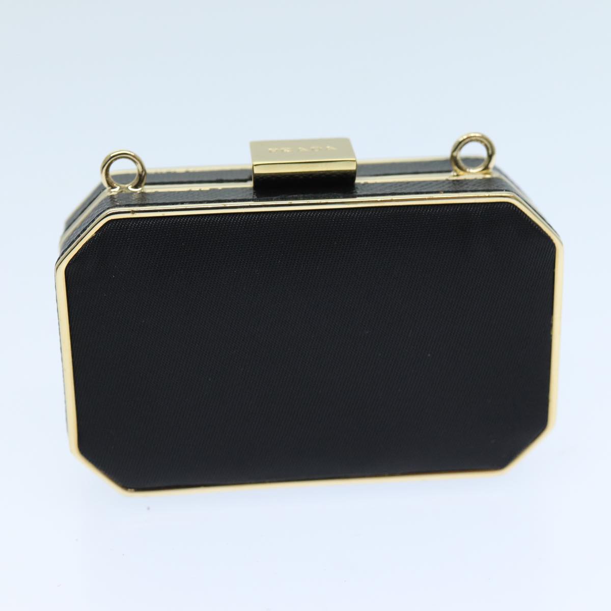 PRADA Shoulder Pouch Nylon Black Auth 73746SAV
