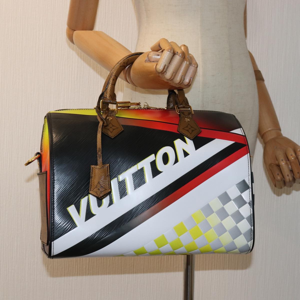 LOUIS VUITTON Epi Damier Speedy Bandouliere 30 Bag 2017 M51564 LV Auth 73747SAV