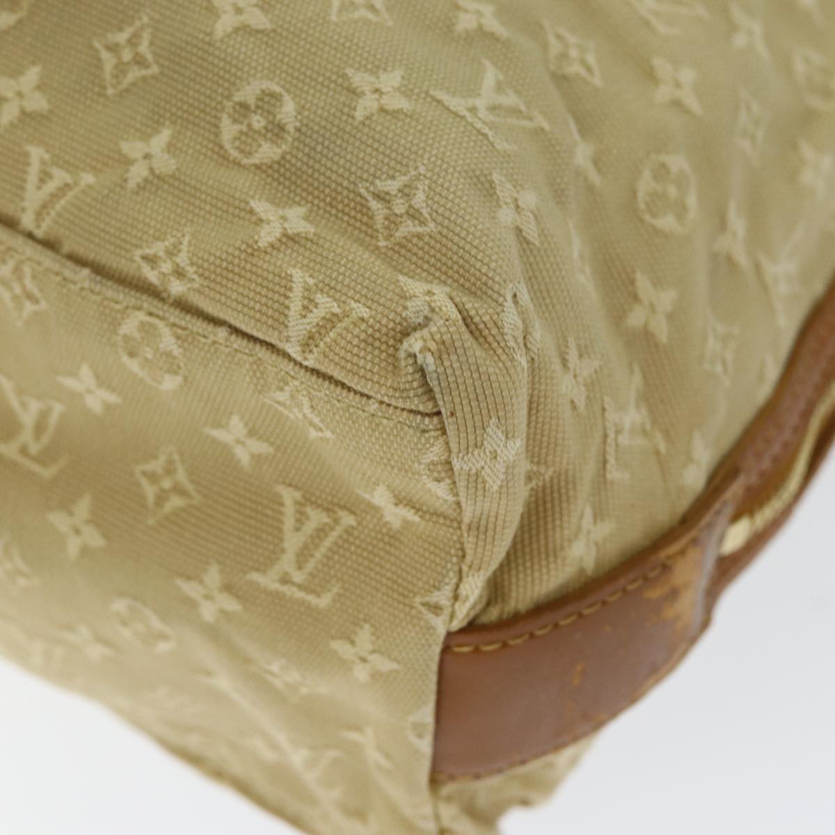 LOUIS VUITTON Monogram Mini Kabamari Kate Tote Bag Beige M92492 LV Auth 73754