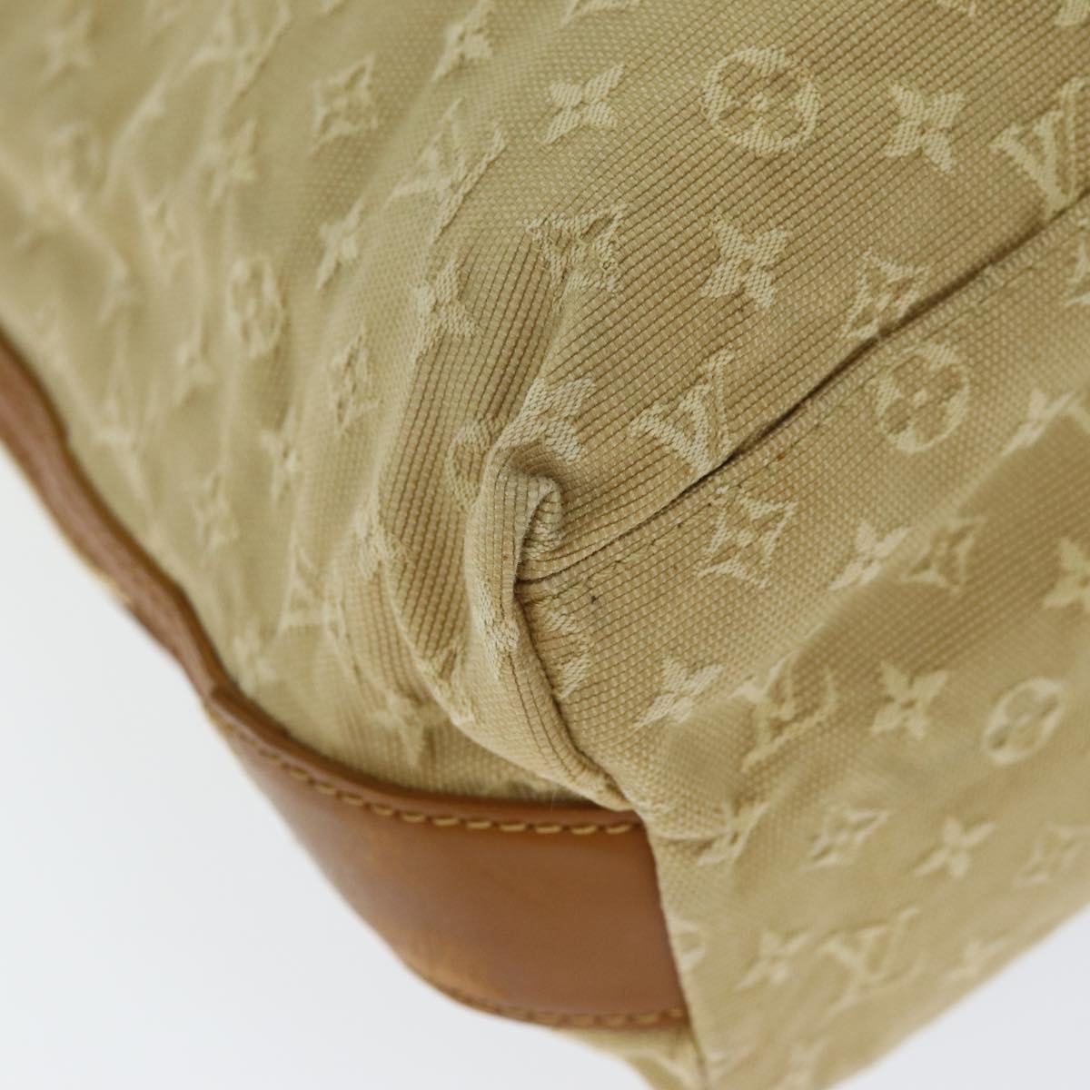 LOUIS VUITTON Monogram Mini Kabamari Kate Tote Bag Beige M92492 LV Auth 73754